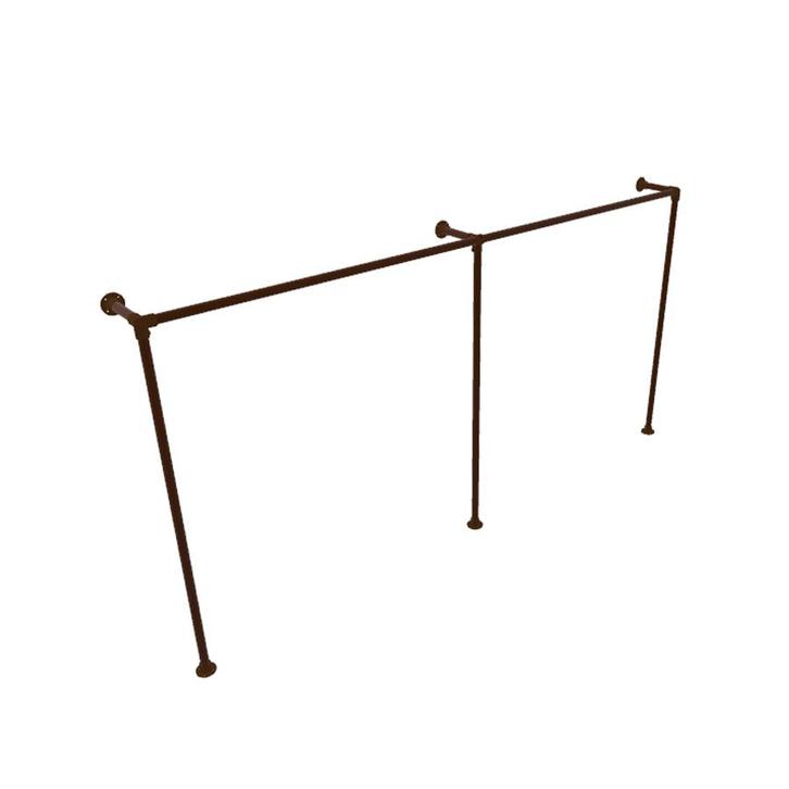 Industrieel Kledingrek Toulon | Vintage Brown 33.7 mm | Vloe, Kleding | Dames, Kledingrekken, Ophalen of Verzenden