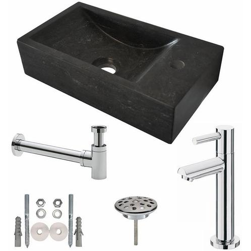 Wiesbaden Fonteinset Hardstenen Fontein - 40x22x10cm -, Doe-het-zelf en Verbouw, Sanitair, Nieuw, Ophalen of Verzenden