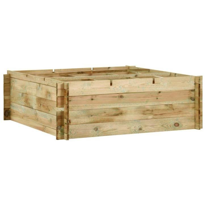 Grote Houten Plantenbak 120cm - Tweedekansje - OP=OP!, Tuin en Terras, Bloembakken en Plantenbakken, 30 tot 60 cm, 100 cm of meer