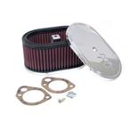 K&N carburateur luchtfilter ovaal klein passend voor Weber 4, Auto-onderdelen, Motor en Toebehoren, Nieuw, Verzenden