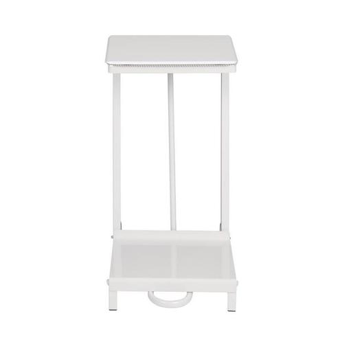 Afvalzakhouder | Metaal (Wit) | Klapdeksel | Wielen |, Zakelijke goederen, Horeca | Keukenapparatuur, Nieuw in verpakking, Verzenden