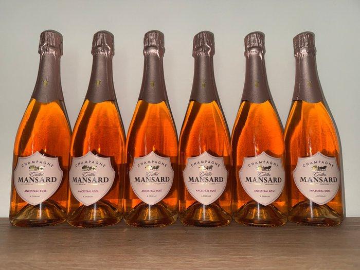 Gilles Mansard Ancestral Rosé - Champagne Ancestral Rosé - 6, Verzamelen, Wijnen