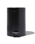 HEMA Pedaalemmer 3L rvs zwart van €14.99 voor €5 sale, Huis en Inrichting, Woonaccessoires | Prullenbakken, Verzenden, Nieuw