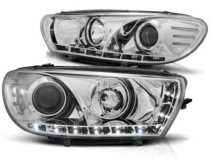 Koplampen VW Scirocco lll 08-14 Devil Eyes real DRL LED, Auto-onderdelen, Overige Auto-onderdelen, Ophalen of Verzenden