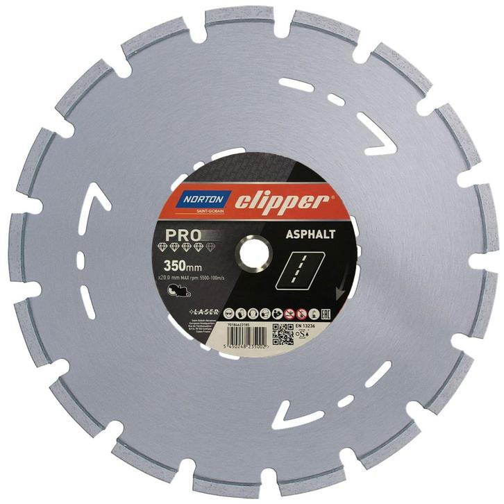 Diamantzaagblad Norton Clipper Pro Asfalt 350 x 20.0 mm, Doe-het-zelf en Verbouw, Overige Doe-het-zelf en Verbouw, Nieuw, Ophalen of Verzenden