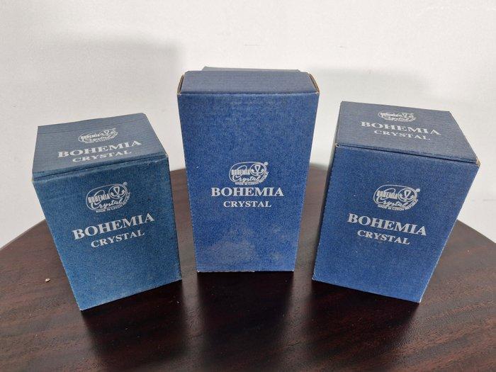 Bohemia crystal - Vaas (3) - Kristal - Handgeslepen vaasjes, Antiek en Kunst, Curiosa en Brocante