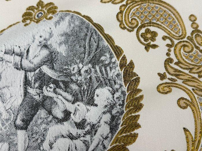 Galanterie ingelijst scènes: de theatrale elegantie van een, Antiek en Kunst, Antiek | Kleden en Textiel