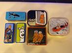 Tintin - Set van 6 metalen koekjesdozen, Boeken, Nieuw