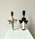 Kerstbeeldje (2) - Engel van het Licht & Mijnwerker - Hout -, Diversen, Nieuw