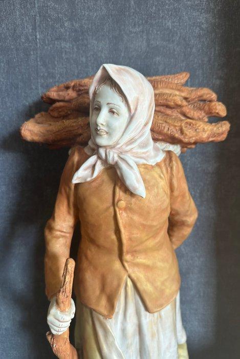Royal Dux Bohemia - sculptuur, Elegant & Rare Firewood, Antiek en Kunst, Antiek | Keramiek en Aardewerk
