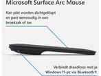 Microsoft Surface Arc Draadloze Bluetooth Muis – Zwart, Verzenden, Zo goed als nieuw