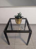 pierre vandel - Bijzettafel - Glas, Metaal, Messing - Bout, Antiek en Kunst