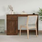 vidaXL Bureau met lade 115x50x75 cm bewerkt hout bruin, Verzenden, Nieuw