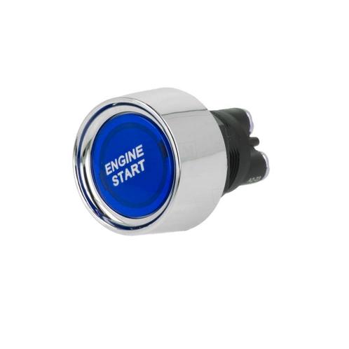 Auto motor startknop - 22mm - SPST NO - Blauw - 12V, Hobby en Vrije tijd, Elektronica-componenten, Ophalen of Verzenden