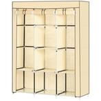 Kledingkast – Opvouwbaar – Stoffen – Beige, Huis en Inrichting, Kasten | Kledingkasten, Ophalen of Verzenden, Nieuw, Modern