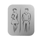 GGM Gastro | AIR-WOLF | Deurbord Toilette - zelfklevend -, Verzenden, Nieuw, Effen, Bord(en)