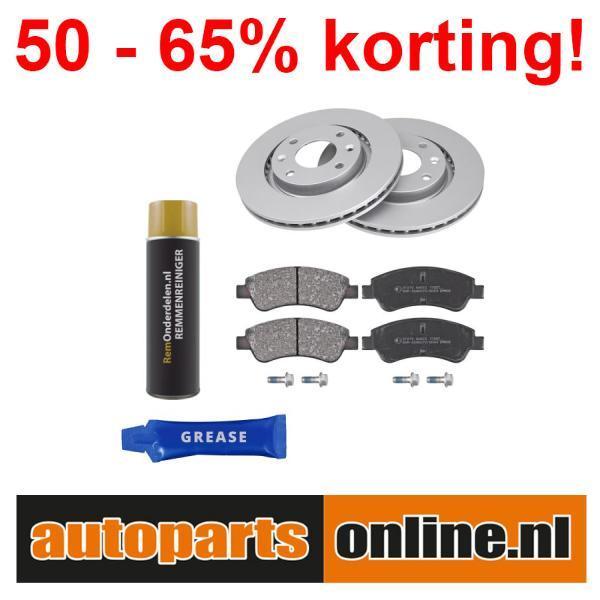 Remschijven + Remblokken Citroen Berlingo voorzijde, Auto-onderdelen, Besturing, Nieuw, Verzenden