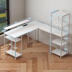 TRUUSK Bureau Gaming Tafel L-vorm Met Plank, Computertafel M, Huis en Inrichting, Bureaus, Verzenden, Nieuw
