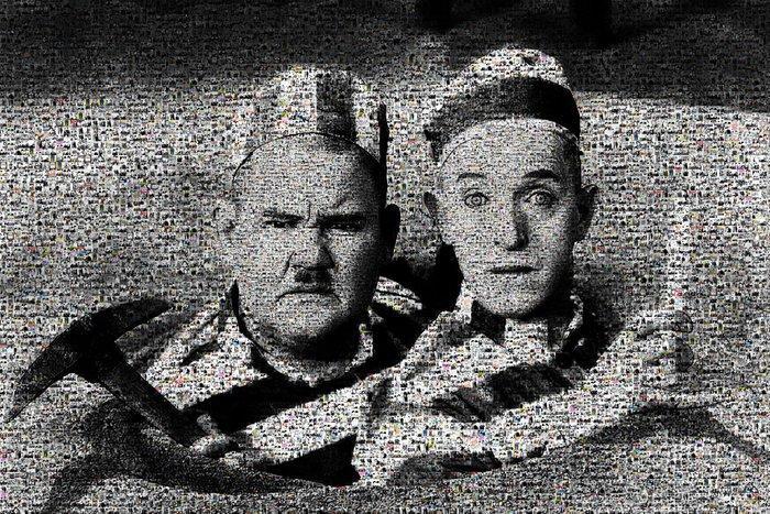David Law - Laurel & Hardy II - Format XL 50x75, Antiek en Kunst, Kunst | Designobjecten