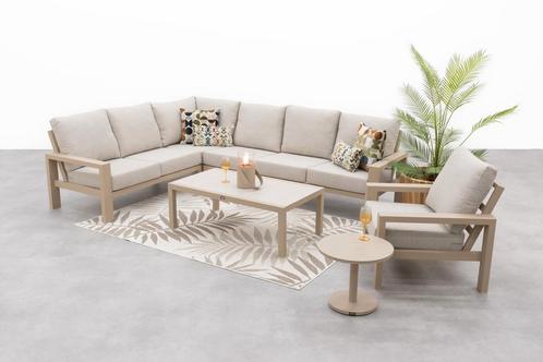 Verano/Atlanta loungeset + loungestoel (6-delig) - Latte, Tuin en Terras, Tuinsets en Loungesets, Loungeset, Nieuw, Overige materialen