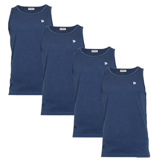 Donnay Donnay Heren - 4-Pack - Singlet James - Donkerblauw, Kleding | Heren, T-shirts, Nieuw, Verzenden