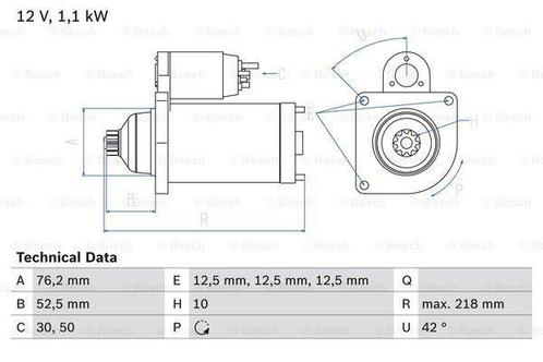 Startmotor / Starter AUDI A3 (1.8 TFSI,1.8 TFSI quattro,1..., Auto-onderdelen, Motor en Toebehoren, Nieuw, Ophalen of Verzenden