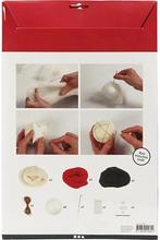 Diykit pakket hobbyset naaldvilten kerstballen styropor met, Hobby en Vrije tijd, Ophalen of Verzenden, Nieuw