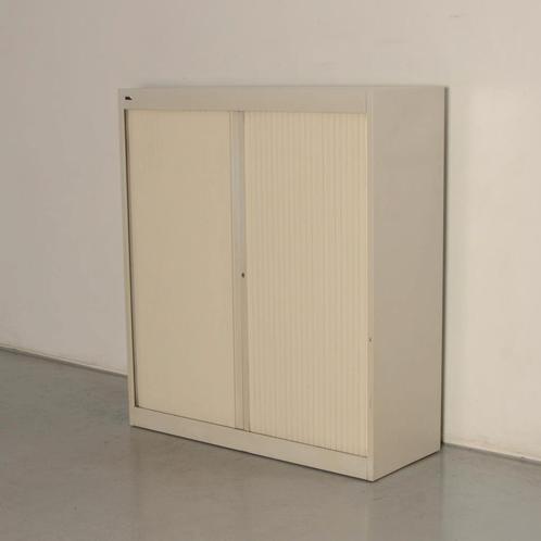 Emmein roldeurkast, lichtgrijs, 135 x 120 cm, incl. 2, Huis en Inrichting, Kasten | Roldeurkasten en Archiefkasten, Ophalen of Verzenden