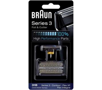 Braun 31B zwart 5000-6000 serie scheerblad en messenblok