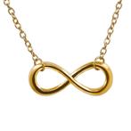 Fako Bijoux® - Ketting - Infinity - Classic - Goudkleurig
