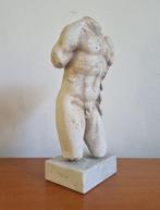 Beeld, Torso - 1,2 kg - 24 cm - gips, natuursteen
