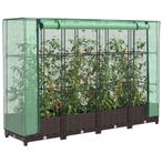 vidaXL Plantenbak verhoogd met kashoes 160x40x123 cm, Verzenden, Nieuw, Kunststof