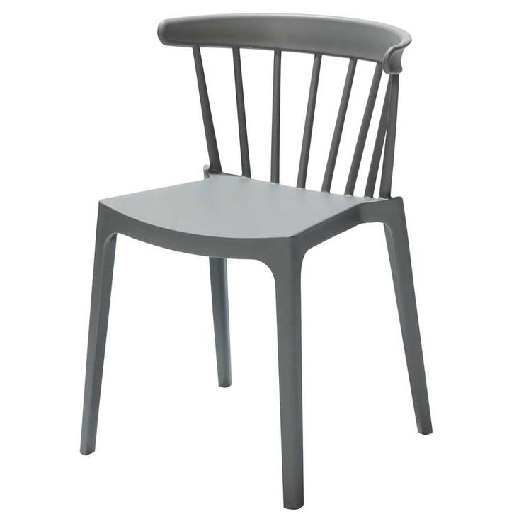 Stoel | WINDSON | Grijsgroen | Kunststof | Outdoor |, Zakelijke goederen, Horeca | Keukenapparatuur, Nieuw in verpakking, Verzenden