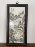 Paneel - Hout, Porselein - China  (Zonder Minimumprijs), Antiek en Kunst