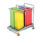 Werkwagen afvalinzameling 4 x 70 liter, Huis en Inrichting, Verzenden