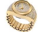 FOSSIL WATCH RING Dames Horloge - Goudkleurig, Verzenden, Zo goed als nieuw