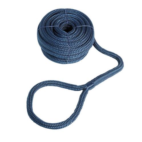 Osculati Landvasten Dubbel Gevlochten Polyester Blauw met Oo, Watersport en Boten, Accessoires en Onderhoud, Nieuw, Ophalen of Verzenden