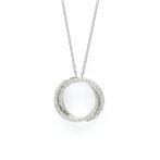 Ponte Vecchio - Ketting met hanger - 18 karaat Witgoud