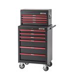 Gereedschapswagenset rood/zwart 10 laden, Ophalen of Verzenden, Nieuw