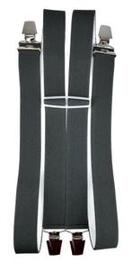 Grijze Bretels met 4 extra sterke clips, Kleding | Heren, Verzenden, Nieuw