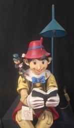Pinocchio - 1 Vintage Pinocchio and Jimini Cricket Statue, Nieuw