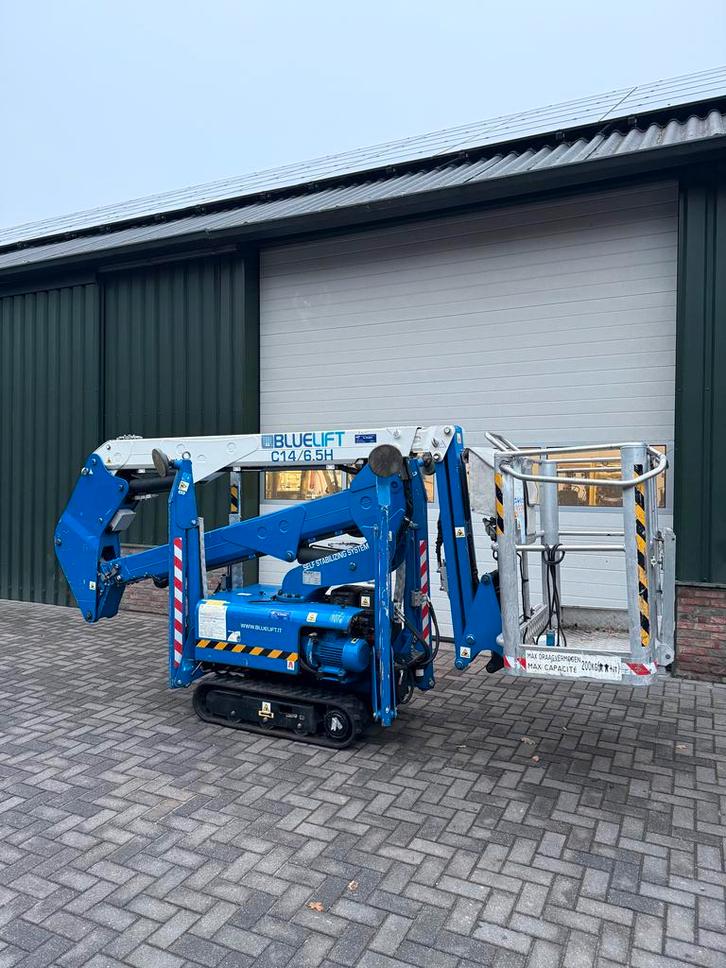 Bluelift C14 /6.5 spinhoogwerker (2012), Zakelijke goederen, Machines en Bouw | Liften, Steigers en Ladders