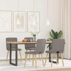 vidaXL Eetkamerstoelen 4 st draaibaar stof taupe, Huis en Inrichting, Stoelen, Verzenden, Nieuw
