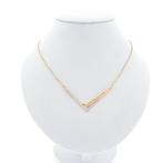 Gouden ketting met een vaste tricolor hanger en zirconia..., Sieraden, Tassen en Uiterlijk, Kettingen, Gebruikt, Overige kleuren