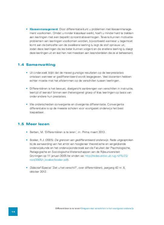 Differentieren is te leren 9789065086570, Boeken, Studieboeken en Cursussen, Zo goed als nieuw, Verzenden