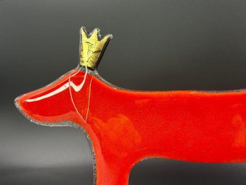 Studio Habrat - Beeldje - Dachshund - fusing, Antiek en Kunst, Antiek | Glas en Kristal