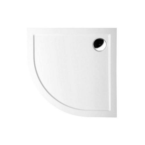 Douchebak Gegoten Marmer Sapho Sera 80x80x4 cm Kwartrond Wit, Doe-het-zelf en Verbouw, Sanitair, Douche, Nieuw, Ophalen of Verzenden