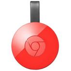 Google Chromecast V2 - Rood, Audio, Tv en Foto, Mediaspelers, Verzenden, Zo goed als nieuw