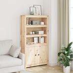 vidaXL buffetkast 80x35x154 cm massief grenenhout, Verzenden, Nieuw, 50 tot 100 cm, Minder dan 100 cm