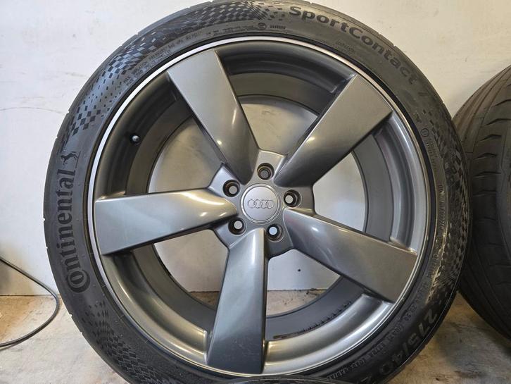 Audi S Line Q3 Q4 Q5 Etron 20 inch velgen zomerbanden 5x112, Auto-onderdelen, Banden en Velgen, 20 inch, Zomerbanden, 275 mm, Personenwagen